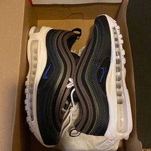 Women’s Air Max 97 Black/Hyper Royal Size 6 Worn One time! In Original Box!!